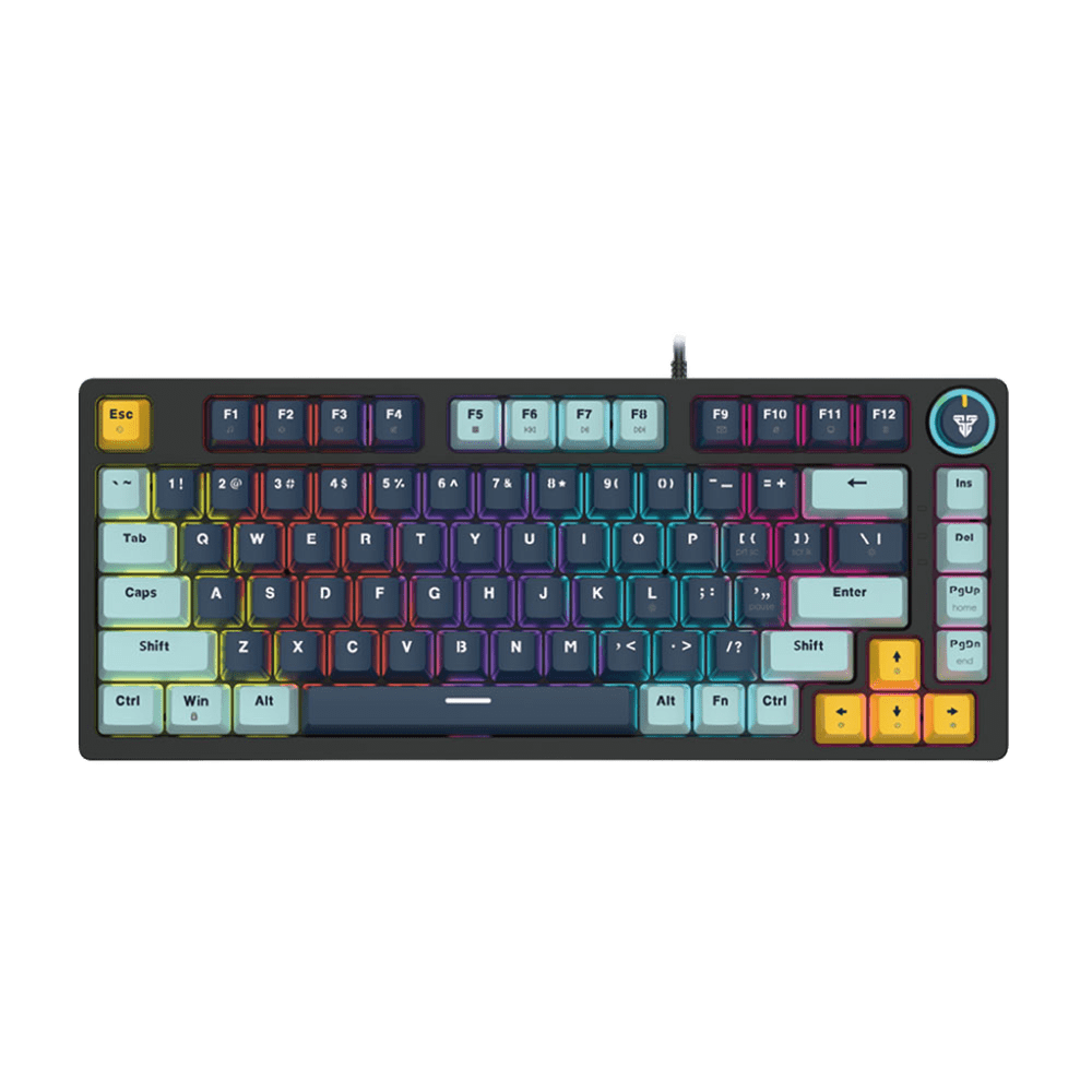 Teclado mecánico Fantech MK875V2 ATOM81 RGB Navy Switch Blue